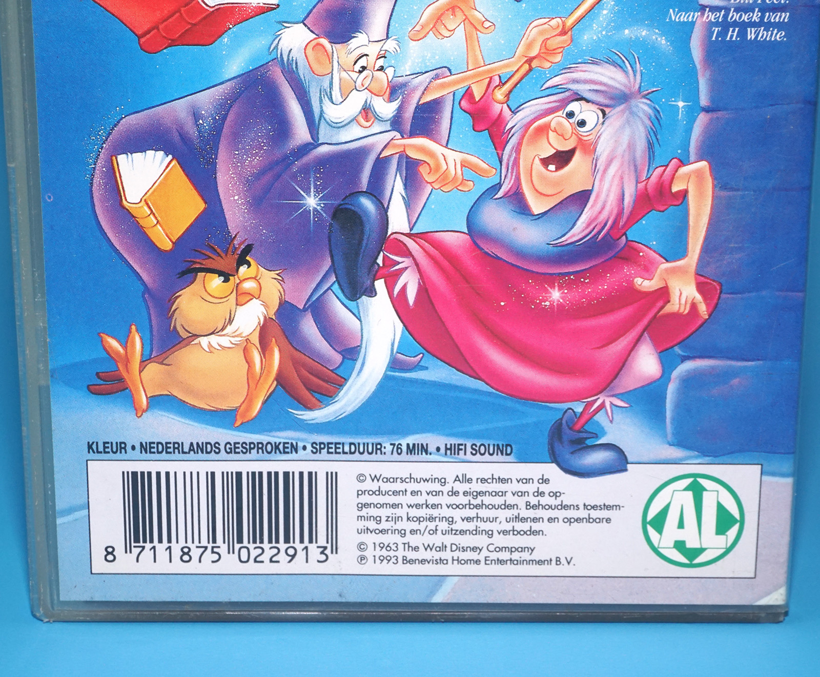 VHS DISNEY CLASSICS THE SWORD IN THE STONE 1963 MERLIJN DE TOVENAAR PAL DUTCH 1993 BENEVISTA HOME ENTERTAINMENT - Image 3