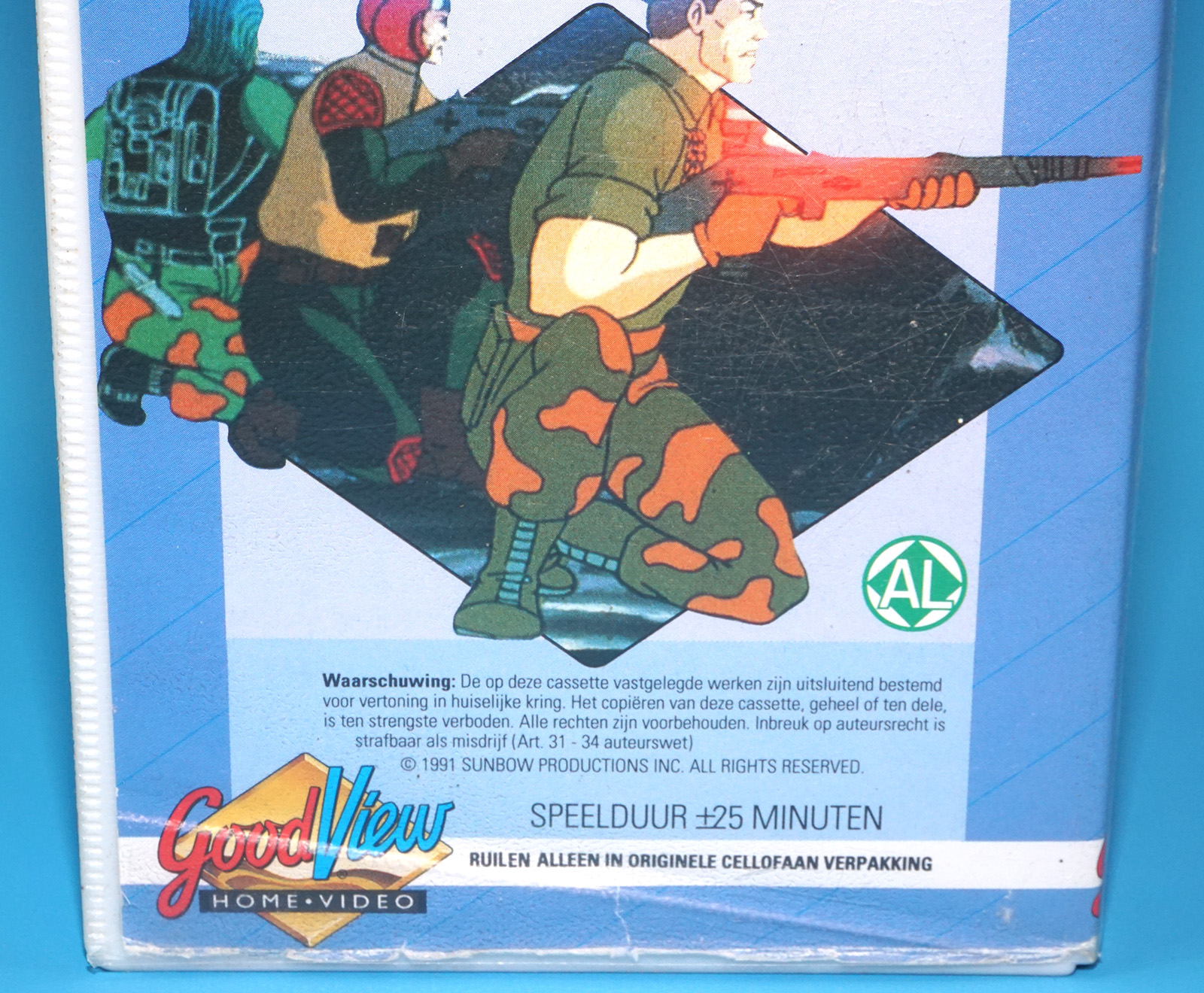 VHS GI JOE VIDEO TAPE CASSETTE 'ALS RATTEN IN DE VAL' PAL DUTCH 1991 GOODVIEW HOLLAND - Image 3