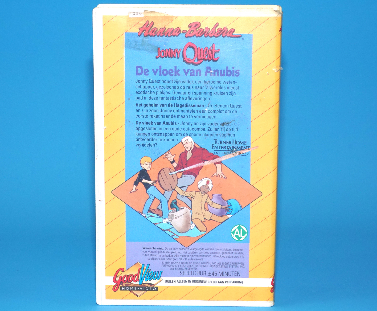 VHS HANNA-BARBERA JONNY QUEST DE VLOEK VAN ANUBIS 1964 PAL DUTCH 1992 GOODVIEW HOME VIDEO - Image 2