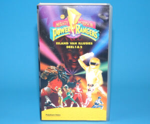 VHS MIGHTY MORPH’N POWER RANGERS EILAND VAN ILLUSIES DEEL 1 & 2 PAL DUTCH 1995 POLYGRAM VIDEO