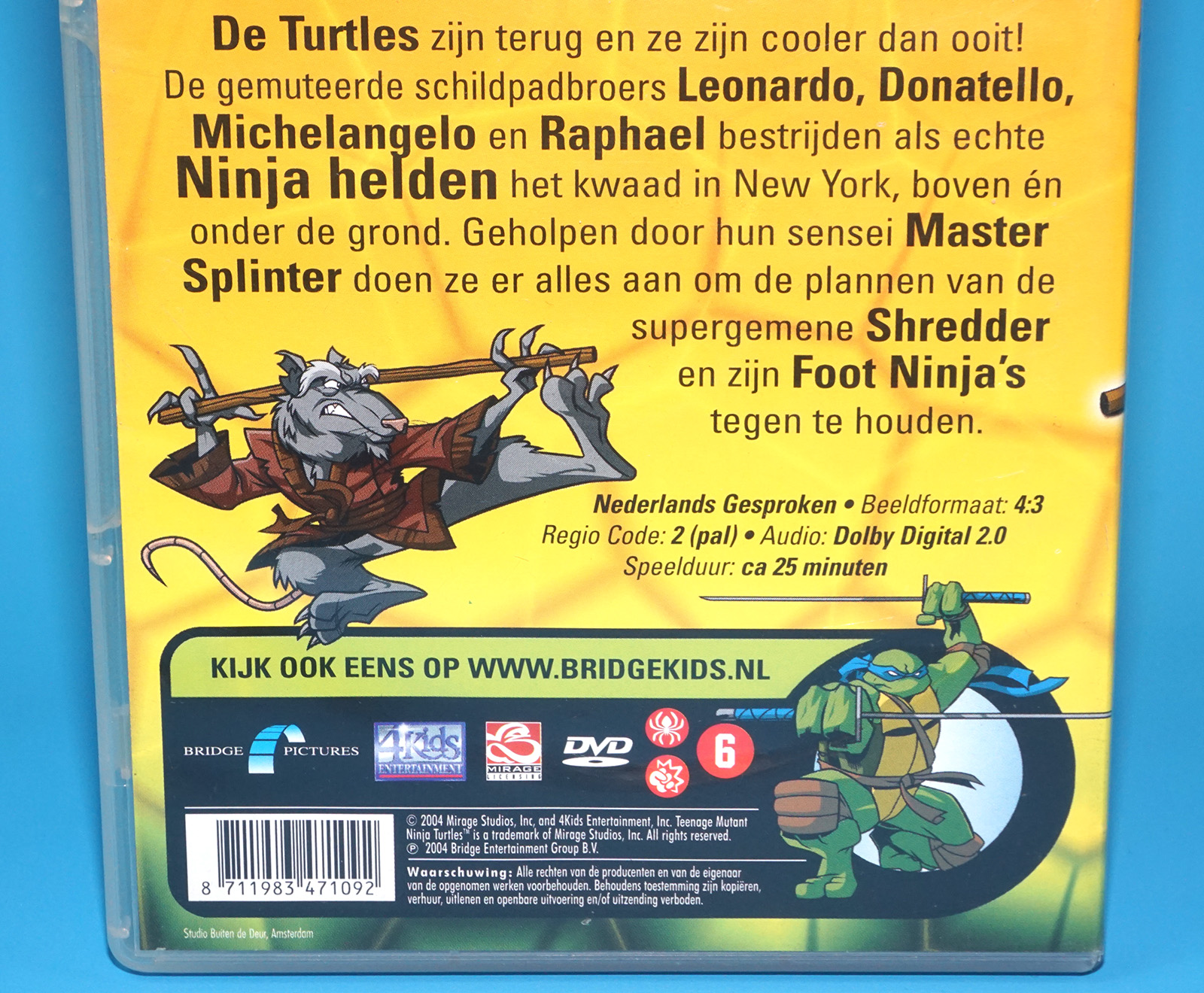 DVD TMNT TEENAGE MUTANT NINJA TURTLES MEET THE TURTLES PAL REGION 2 DUTCH 2004 BRIDGE ENTERTAINMENT GROUP - Image 3