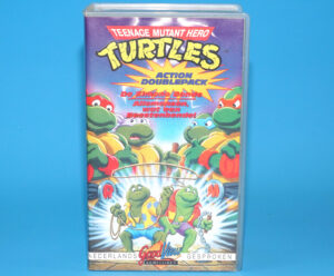 VHS TMNT TEENAGE MUTANT HERO TURTLES ACTION DOUBLEPACK PAL DUTCH 1988 GOODVIEW HOME VIDEO