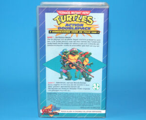 VHS TMNT TEENAGE MUTANT HERO TURTLES ACTION DOUBLEPACK PAL DUTCH 1988 GOODVIEW HOME VIDEO