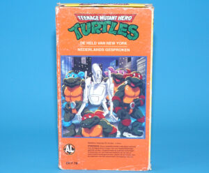 VHS TMNT TEENAGE MUTANT NINJA TURTLES DE HELD VAN NEW YORK PAL DUTCH 1990 CARTOONS R FUN HOLLAND