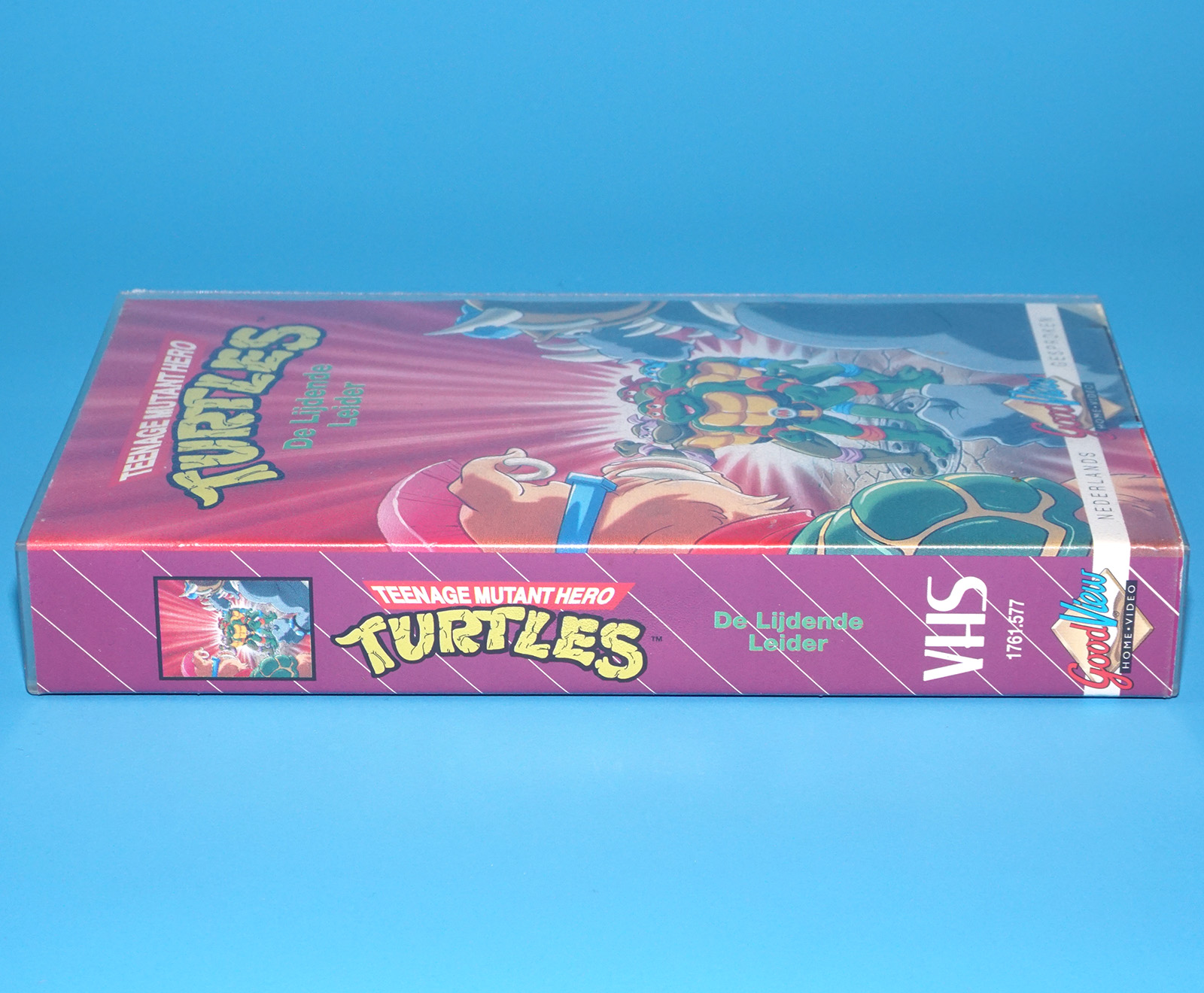 VHS TMNT TEENAGE MUTANT HERO TURTLES DE LIJDENDE LEIDER PAL DUTCH 1988 GOODVIEW HOME VIDEO - Image 3