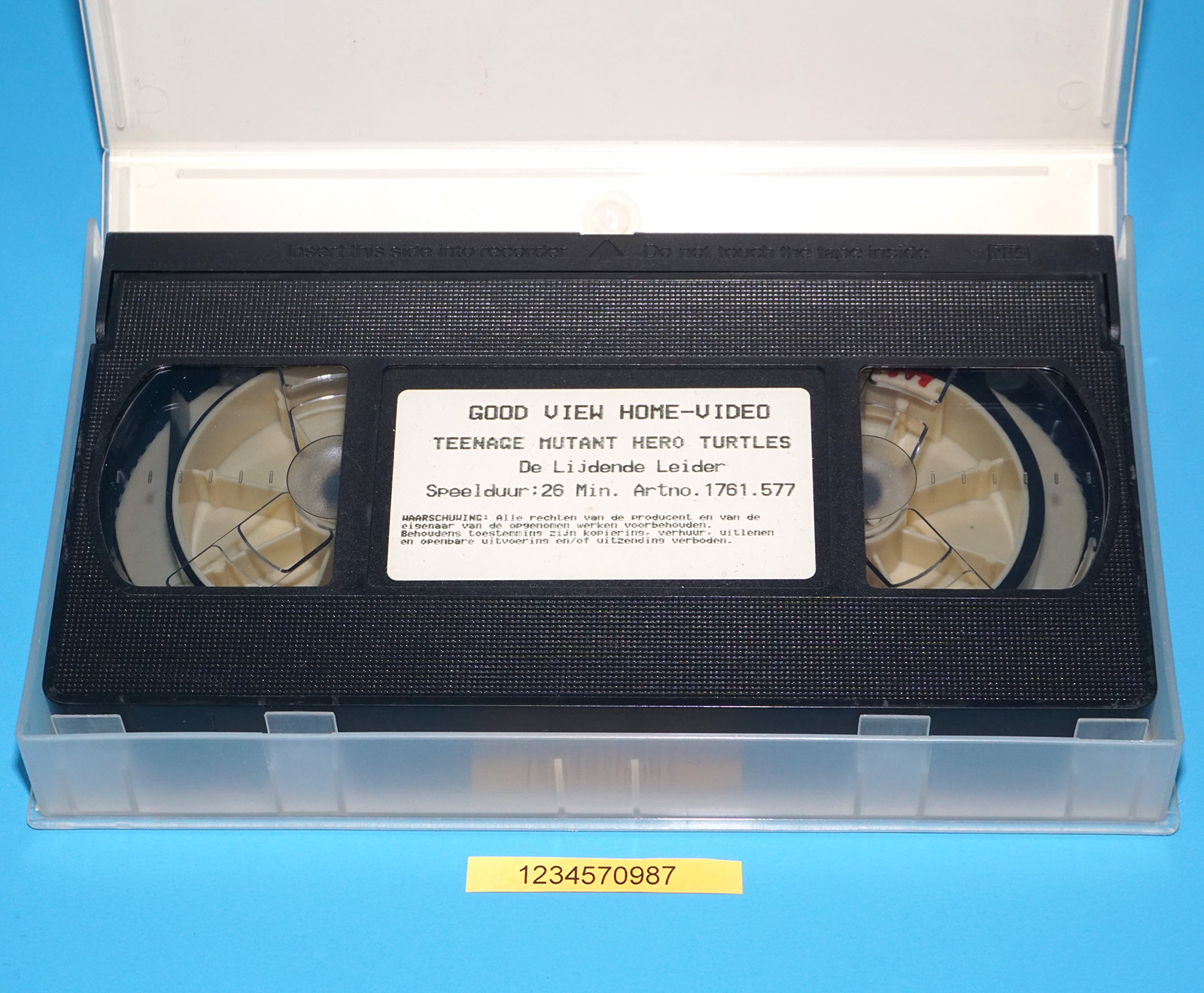 VHS TMNT TEENAGE MUTANT HERO TURTLES DE LIJDENDE LEIDER PAL DUTCH 1988 GOODVIEW HOME VIDEO - Image 4