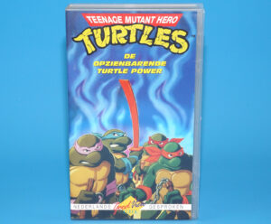 VHS TMNT TEENAGE MUTANT HERO TURTLES DE OPZIENBARENDE TURTLE POWER PAL DUTCH 1988 GOODVIEW HOME VIDEO