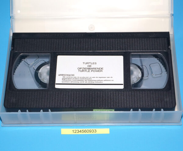 VHS TMNT TEENAGE MUTANT HERO TURTLES DE OPZIENBARENDE TURTLE POWER
