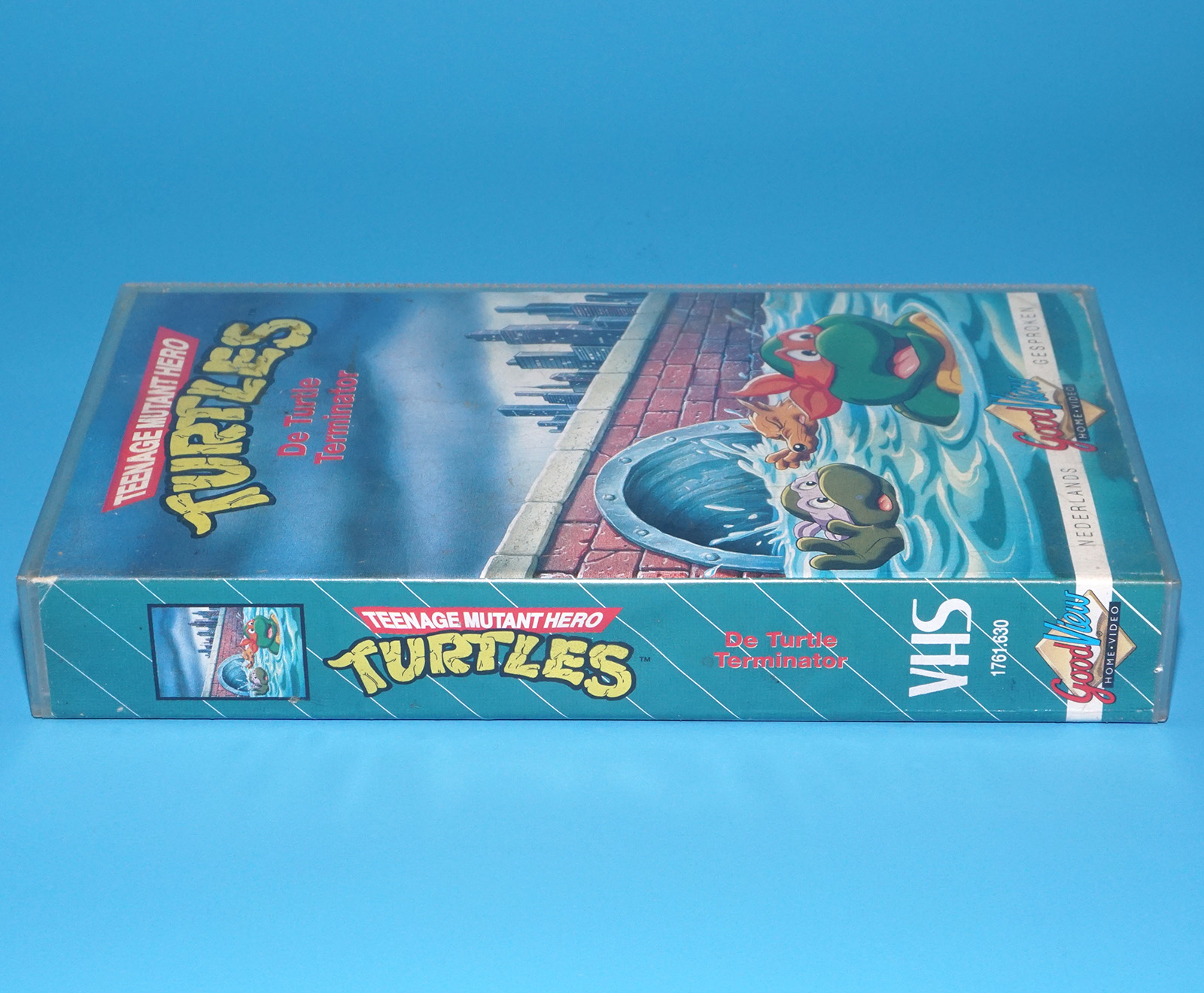 VHS TMNT TEENAGE MUTANT HERO TURTLES DE TURTLE TERMINATOR PAL DUTCH 1988 GOODVIEW HOME VIDEO - Image 3