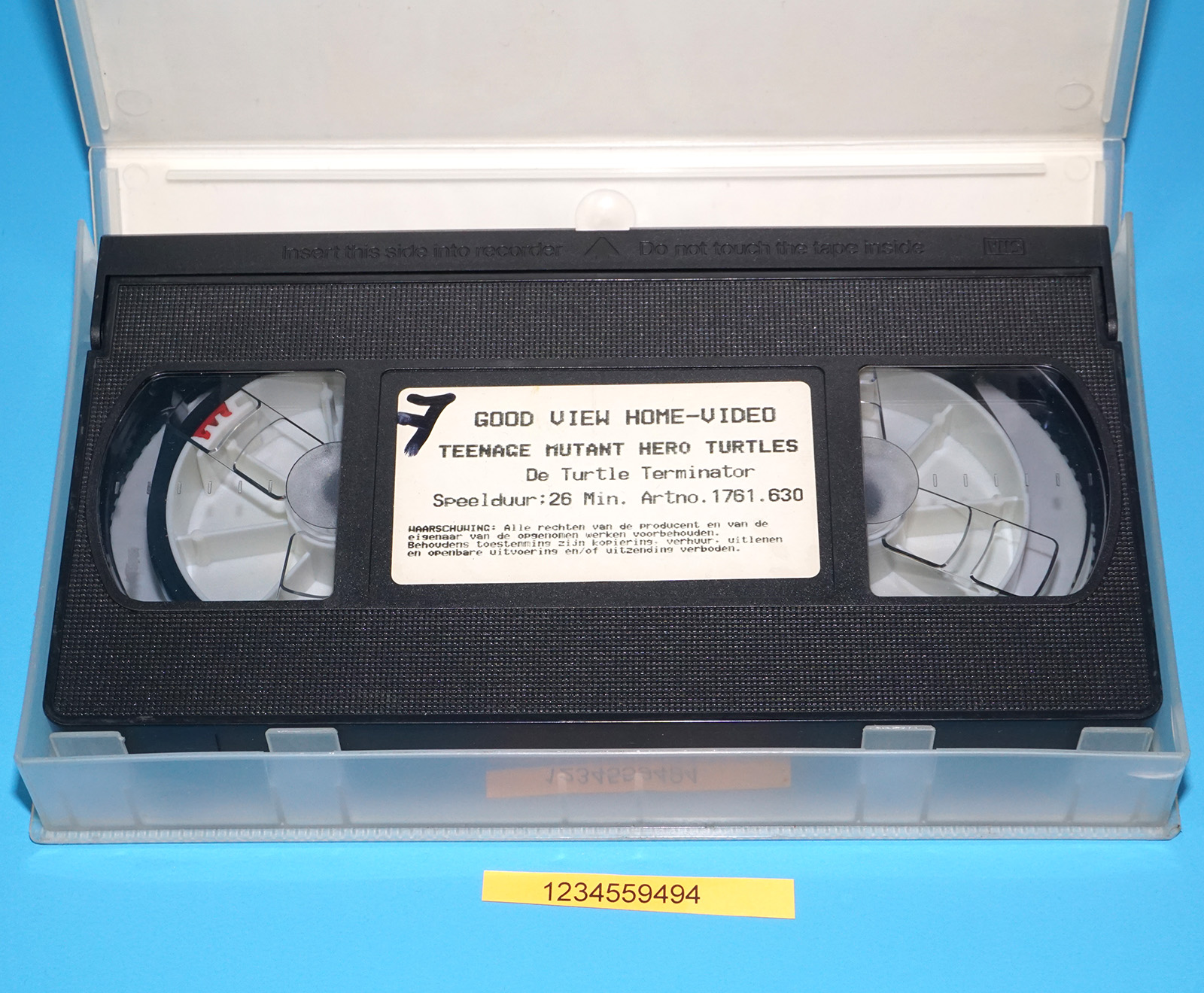 VHS TMNT TEENAGE MUTANT HERO TURTLES DE TURTLE TERMINATOR PAL DUTCH 1988 GOODVIEW HOME VIDEO - Image 4