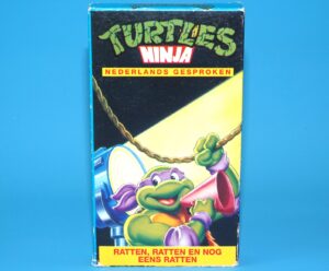VHS TMNT TEENAGE MUTANT NINJA TURTLES RATTEN, RATTEN EN NOG EENS RATTEN PAL DUTCH 1990 CARTOONS R FUN HOLLAND