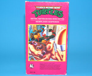 VHS TMNT TEENAGE MUTANT NINJA TURTLES RATTEN, RATTEN EN NOG EENS RATTEN PAL DUTCH 1990 CARTOONS R FUN HOLLAND