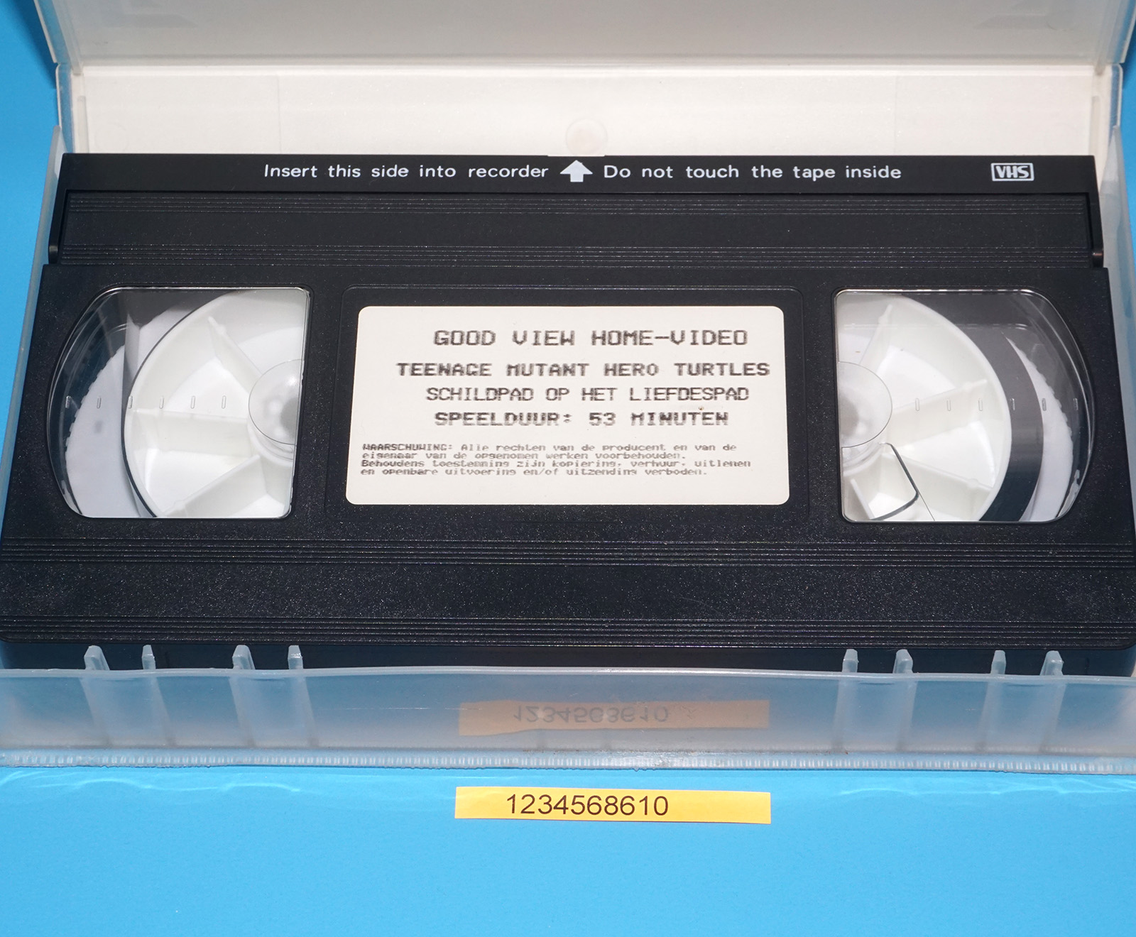 VHS TMNT TEENAGE MUTANT HERO TURTLES SCHILDPAD OP HET LIEFDESPAD PAL DUTCH 1988 GOODVIEW HOME VIDEO - Image 4