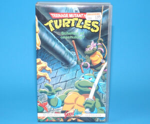 VHS TMNT TEENAGE MUTANT HERO TURTLES SCHULDIG OF UNSCHULDIG PAL DUTCH 1988 GOODVIEW HOME VIDEO