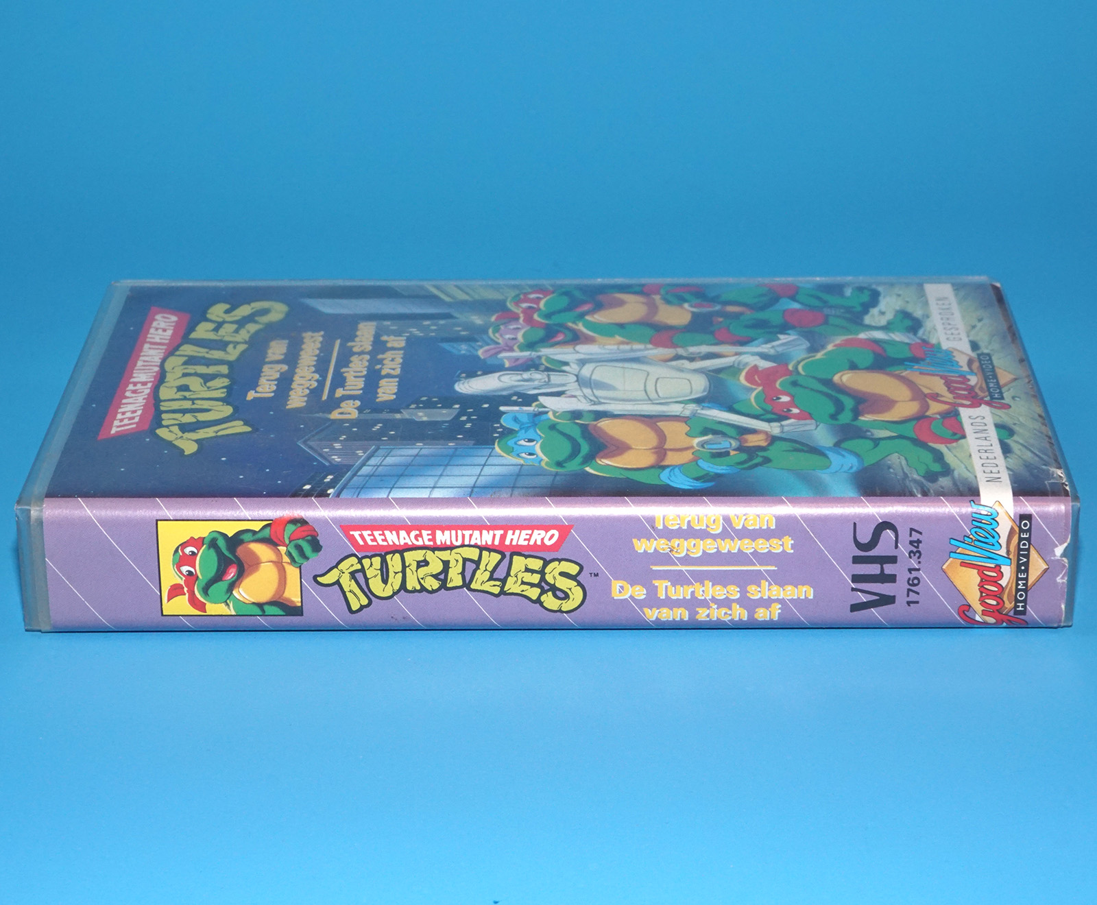 VHS TMNT TEENAGE MUTANT HERO TURTLES TERUG VAN WEGGEWEEST PAL DUTCH 1988 GOODVIEW HOME VIDEO - Image 3