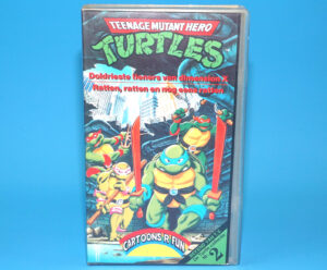 VHS TMNT TEENAGE MUTANT HERO TURTLES TURTLE COLLECTION NR.2 PAL DUTCH 1991 CARTOONS R FUN