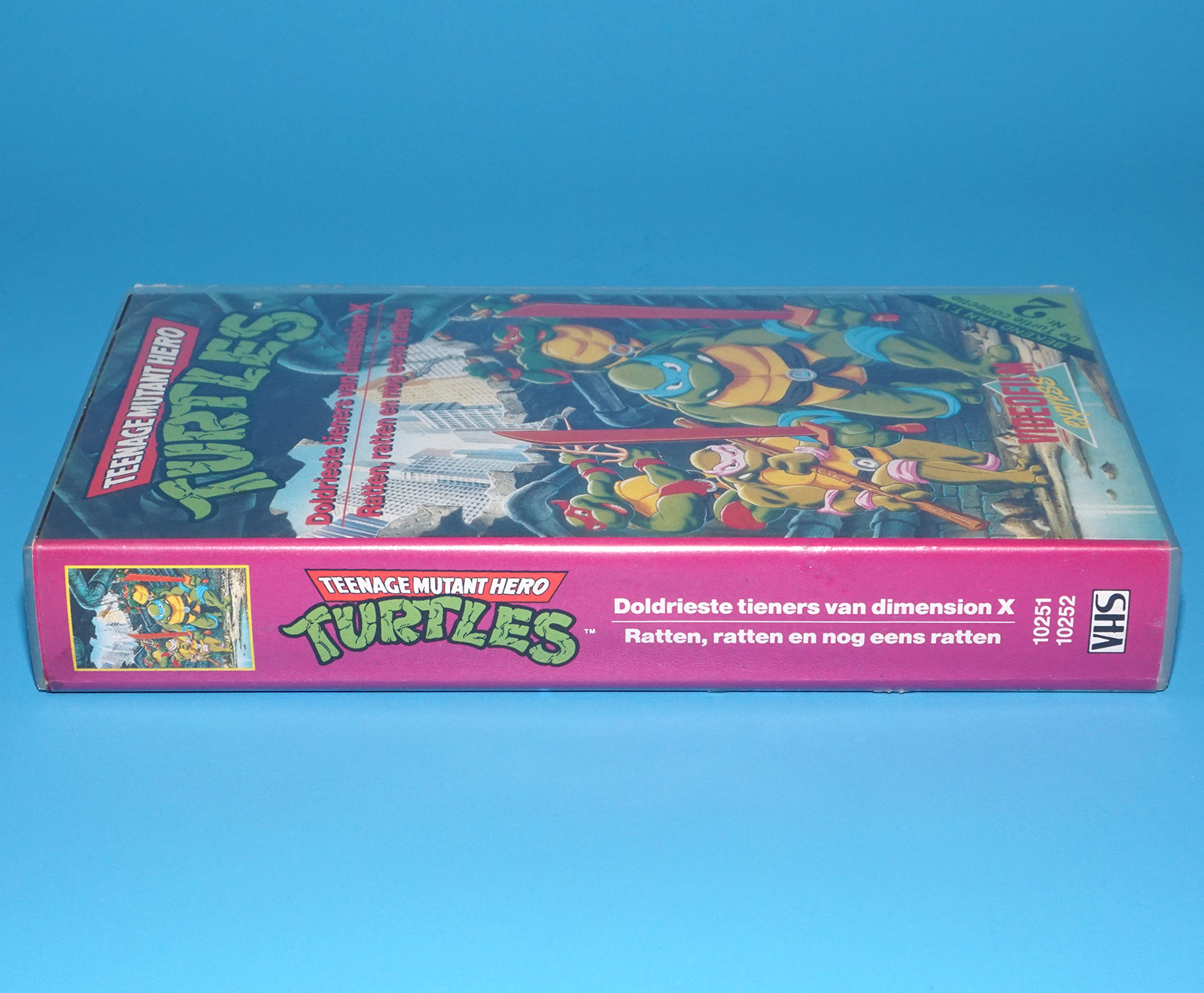 VHS TMNT TEENAGE MUTANT HERO TURTLES TURTLE COLLECTION NR.2 PAL DUTCH 1991 VIDEOFILM EXPRESS - Image 3