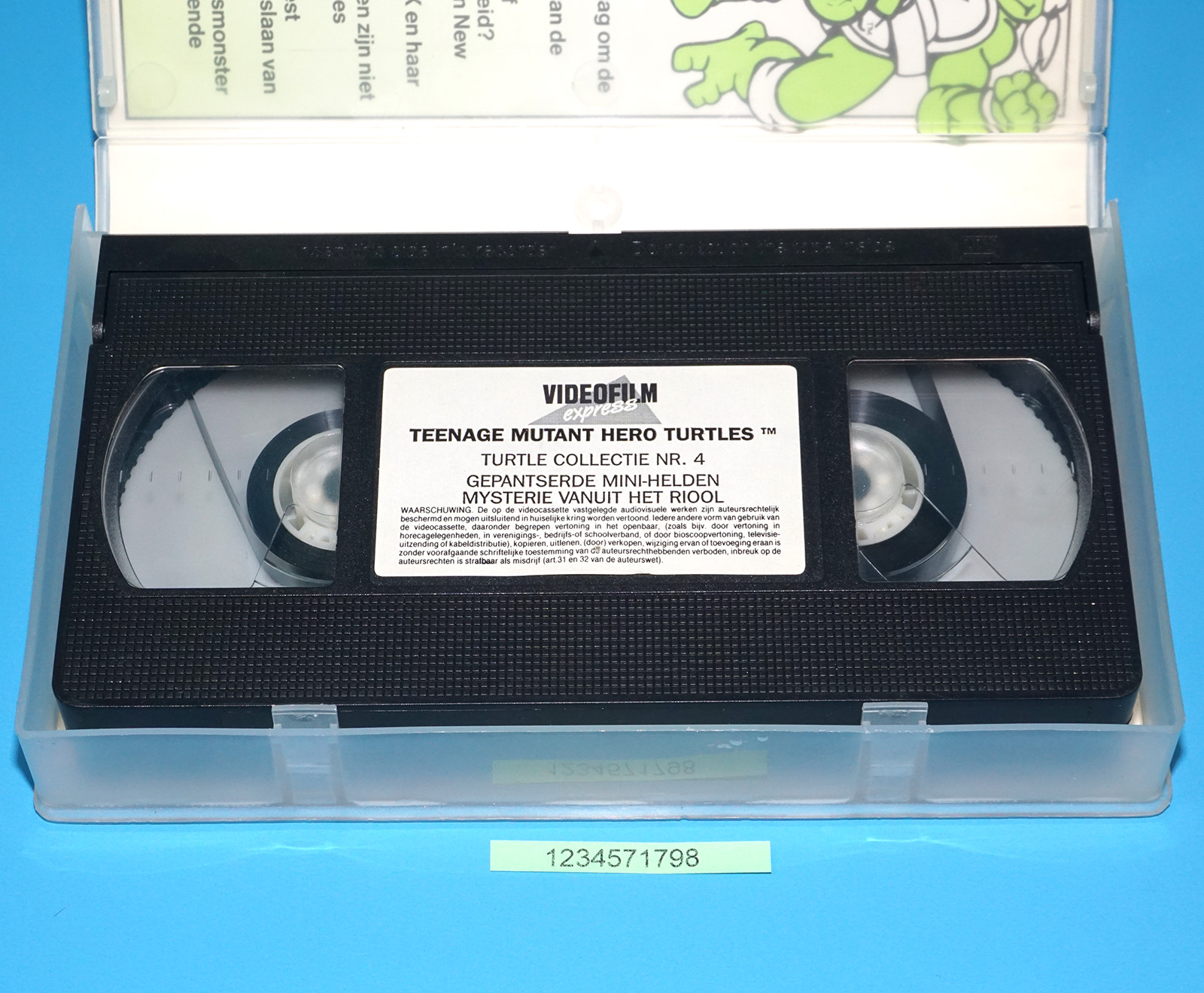 VHS TMNT TEENAGE MUTANT HERO TURTLES TURTLE COLLECTION NR.4 PAL DUTCH 1991 VIDEOFILM EXPRESS - Image 4