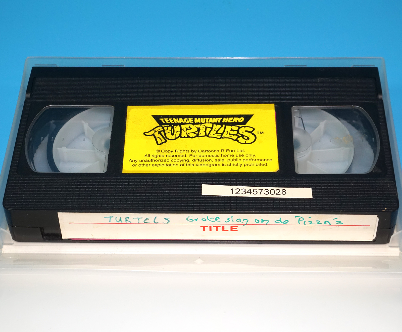 VHS TMNT TEENAGE MUTANT HERO TURTLES TURTLE COLLECTION NR.6 PAL DUTCH 1991 CARTOONS R FUN - Image 4