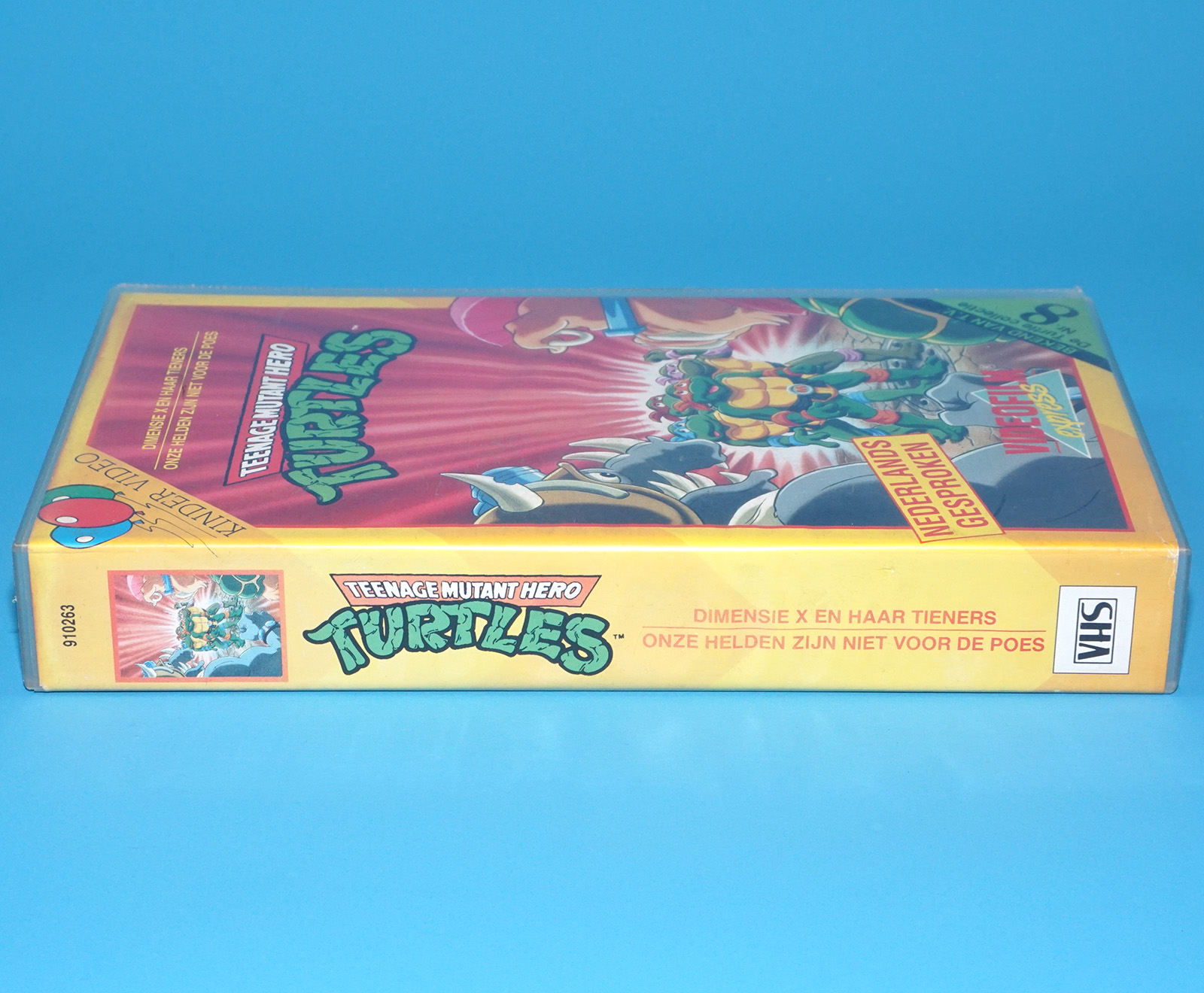 VHS TMNT TEENAGE MUTANT HERO TURTLES TURTLE COLLECTION NR.8 PAL DUTCH 1991 VIDEOFILM EXPRESS - Image 3