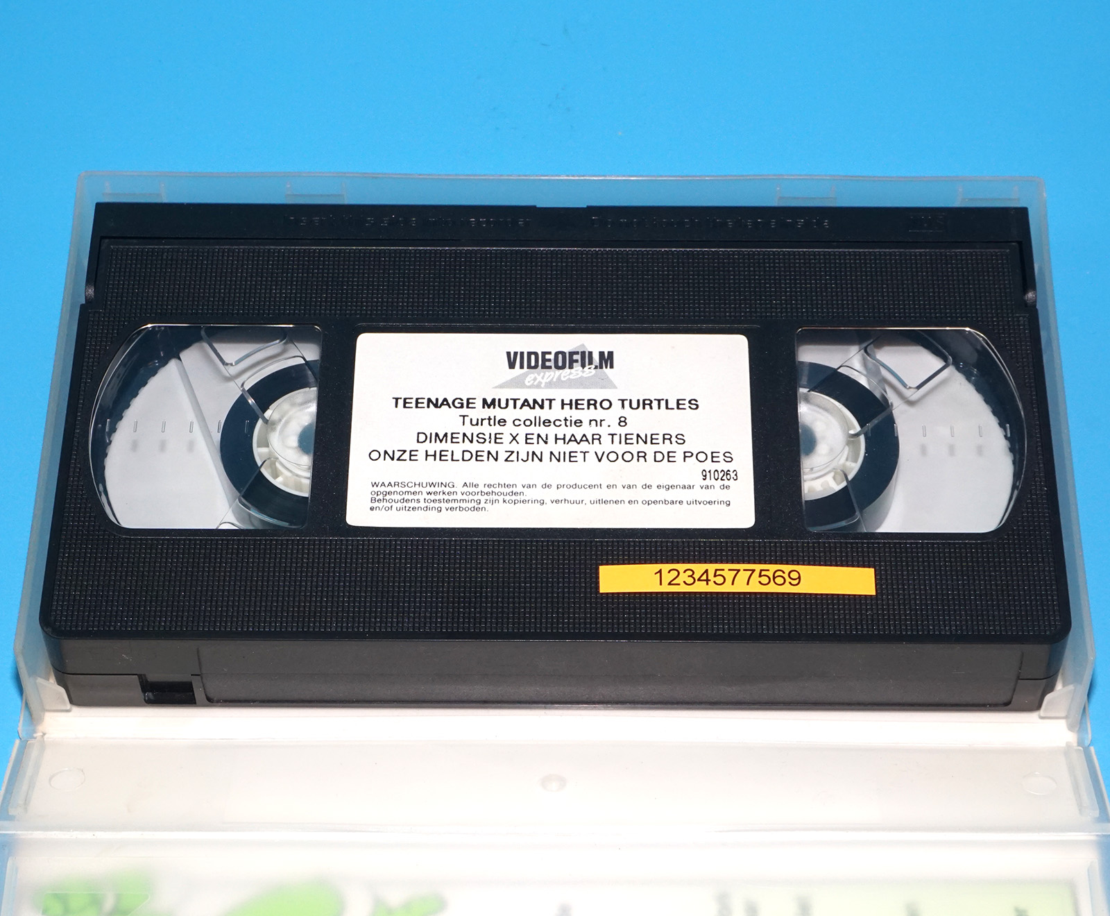 VHS TMNT TEENAGE MUTANT HERO TURTLES TURTLE COLLECTION NR.8 PAL DUTCH 1991 VIDEOFILM EXPRESS - Image 4