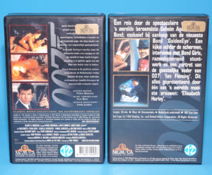 VHS GOLDENEYE & BONUS WORLD OF JAMES BOND DOCUMENTARY PAL DUTCH 1996 MGM UA HOME ENTERTAINMENT