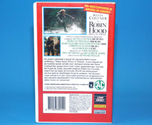 VHS ROBIN HOOD PRINCE OF THIEVES 1991 PAL DUTCH SUBS 1992 CNR VIDEO