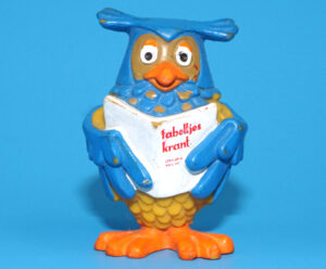 FABELTJESKRANT DAILY FABLE FABLERNAS VARLD MARCHENWALD PVC FIGURE MR OWL 1985 BULLYLAND BULLY GERMANY SCHLEICH