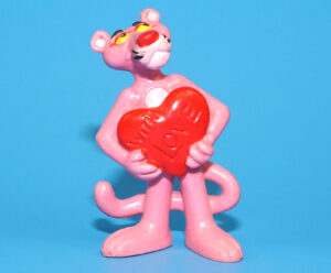 PINK PANTHER PVC FIGURE WITH LOVE 1983 BULLYLAND BULLY W. GERMANY UNITED ARTISTS