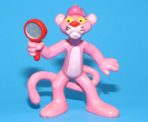 PINK PANTHER PVC FIGURE DETECTIVE SHERLOCK 1983 BULLYLAND BULLY W. GERMANY UNITED ARTISTS