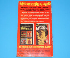 FAMOUS MONSTERS OF FILMLAND STRIKE BACK NO.3 1965 PAPERBACK LIBRARY PB