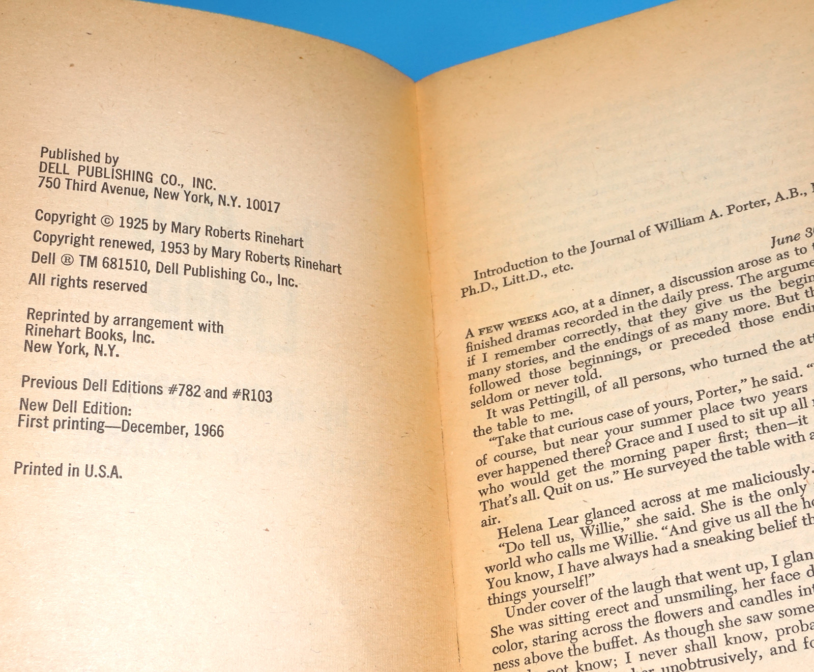 THE RED LAMP MARY ROBERTS RINEHART 1966 DELL PUBLISHING PB - Image 5