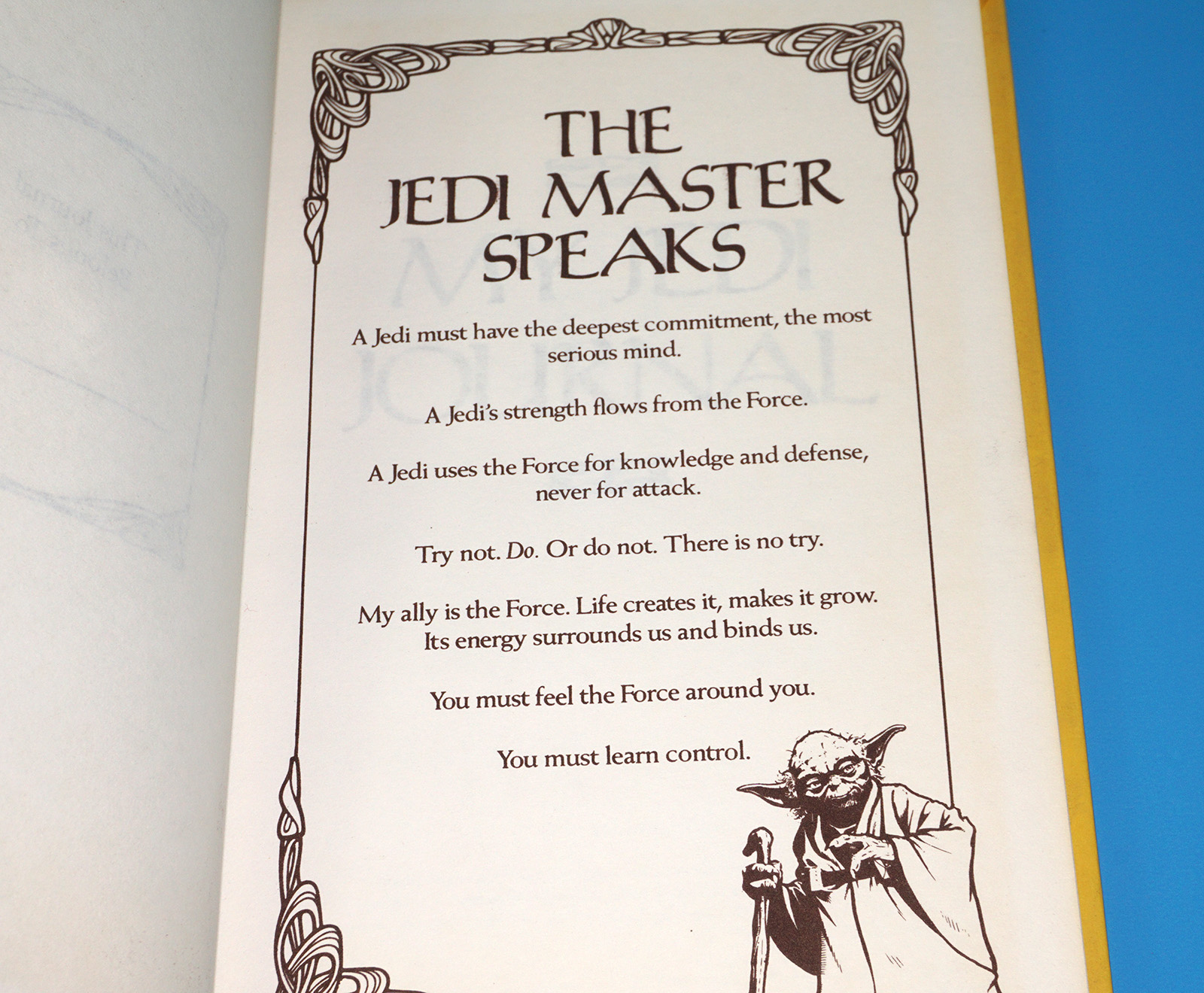 STAR WARS ROTJ MY JEDI JOURNAL A SPECIAL DIARY 1983 BALLANTINE BOOKS HC - Image 3