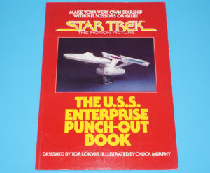 STAR TREK THE MOTION PICTURE U.S.S. ENTERPRISE PUNCH-OUT BOOK 1980 WANDERER BOOKS