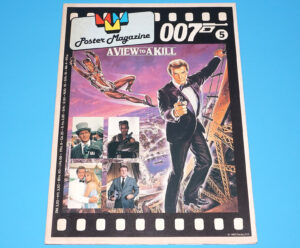 POSTER MAGAZINE #5 JAMES BOND 007 A VIEW TO A KILL 1985 MMM MAGAZINES HOLLAND