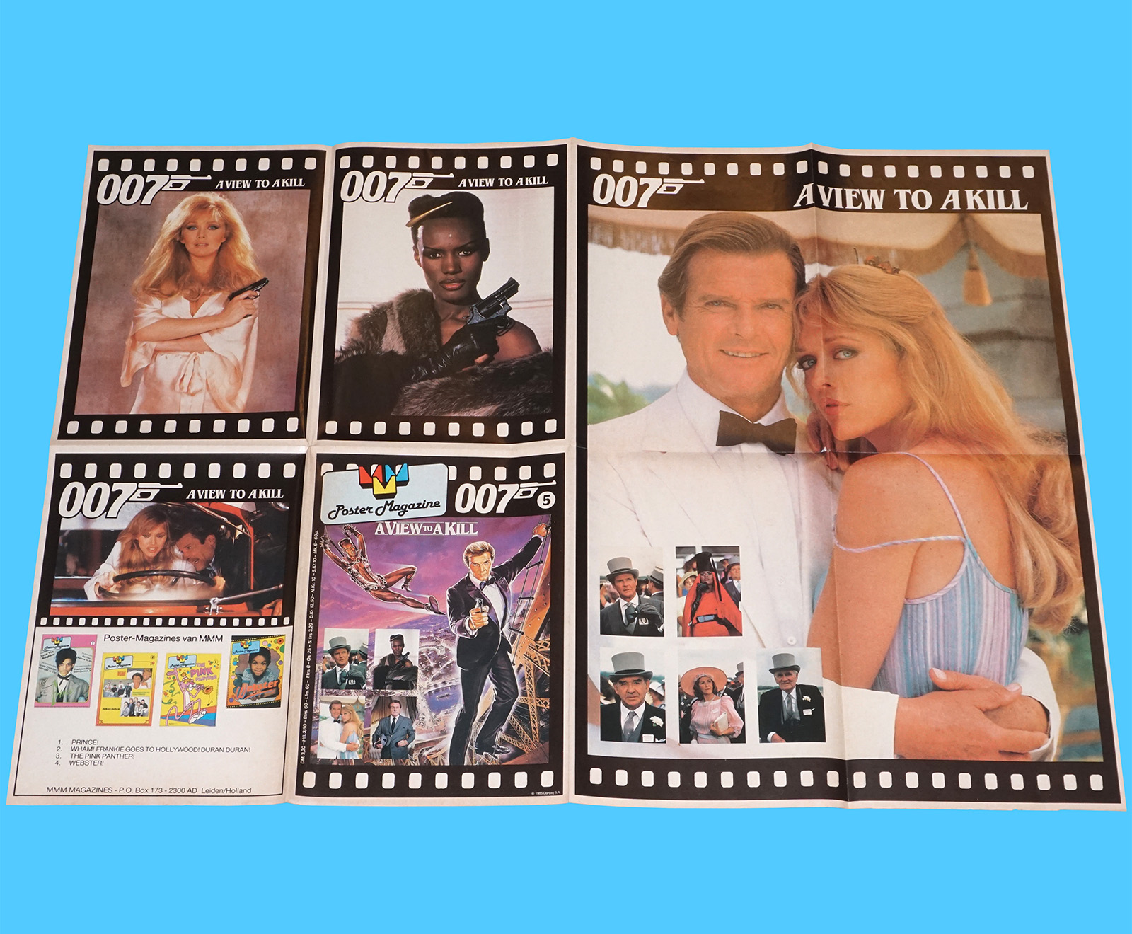 POSTER MAGAZINE #5 JAMES BOND 007 A VIEW TO A KILL 1985 MMM MAGAZINES HOLLAND - Image 4