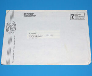 STAR WARS OFFICIAL FAN CLUB 1983 SPECIAL TRIPLE BILL TRILOGY INVITATION