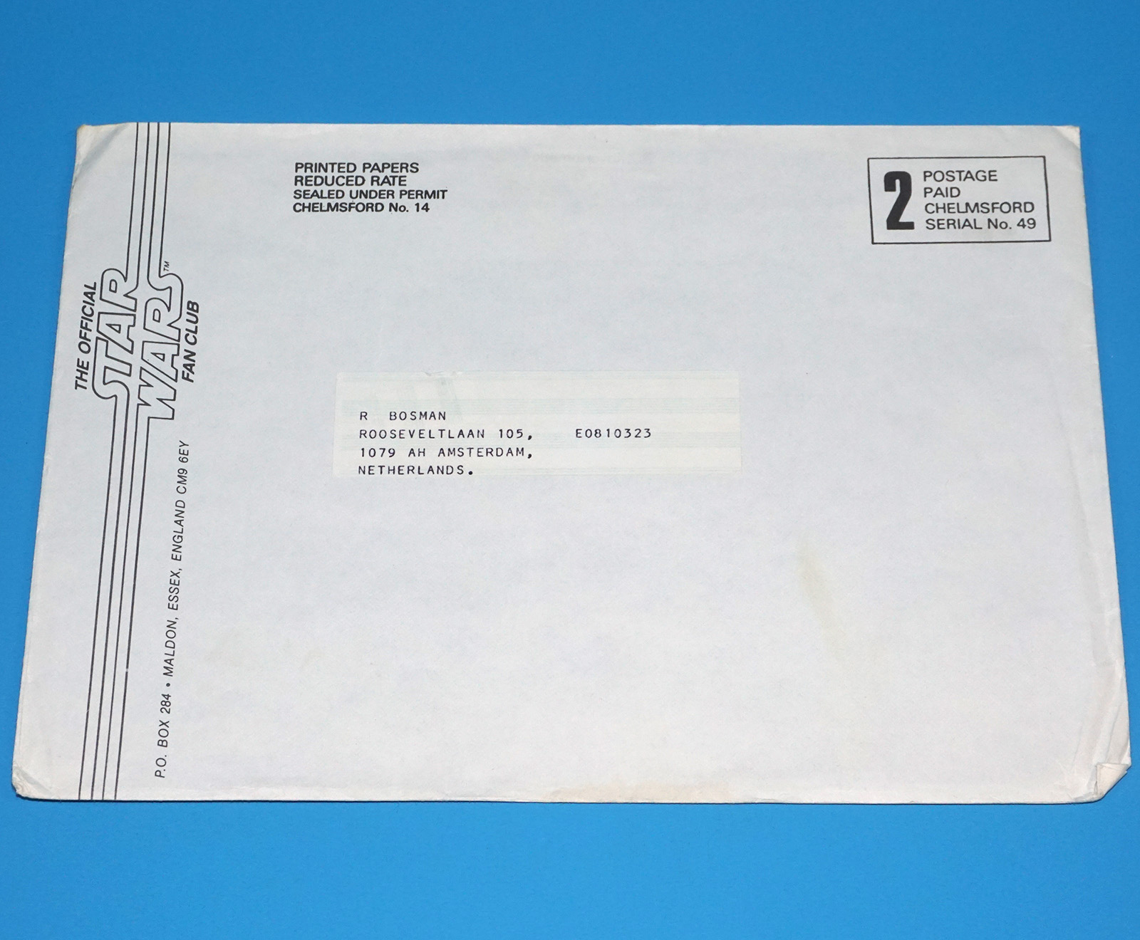 STAR WARS OFFICIAL FAN CLUB 1983 SPECIAL TRIPLE BILL TRILOGY INVITATION - Image 2