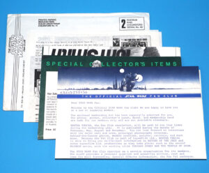 STAR WARS OFFICIAL FAN CLUB KIT 1984 BANTHA TRACKS NUMBER 25 + ORDER FORMS