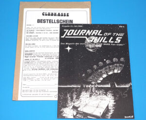 STAR WARS JOURNAL OF THE HILLS GERMAN EUROPEAN FAN CLUB MAGAZINE #21 JANUARY 1986 + ORDER FORM