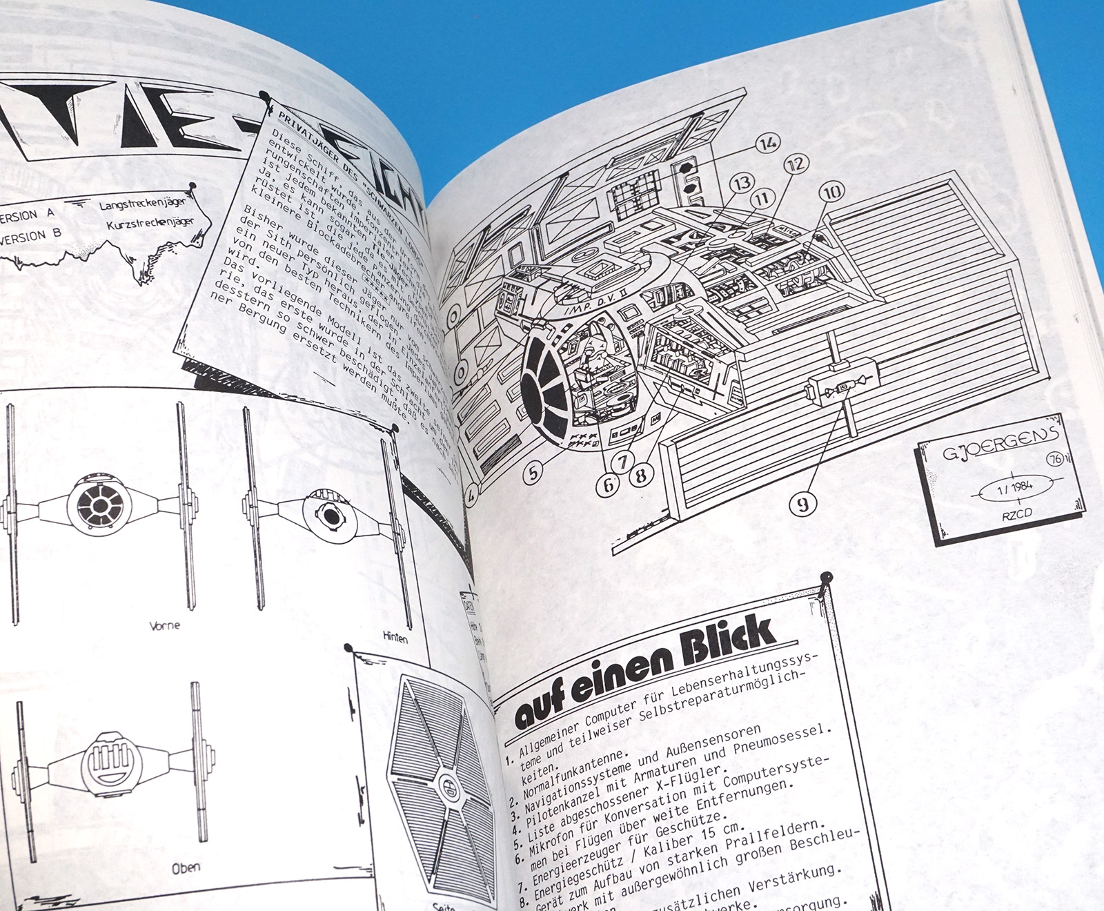 STAR WARS JOURNAL OF THE HILLS GERMAN EUROPEAN FAN CLUB MAGAZINE #21 JANUARY 1986 + ORDER FORM - Image 8