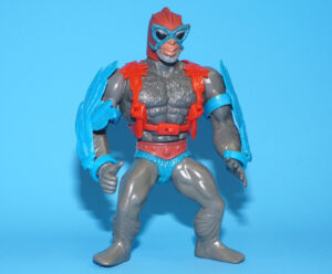 MOTU HE-MAN MASTERS OF THE UNIVERSE STRATOS 100% COMPLETE MALAYSIA BLUE WINGS 1981 MATTEL READ
