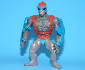 MOTU HE-MAN MASTERS OF THE UNIVERSE STRATOS 100% COMPLETE TAIWAN BLUE WINGS 1981 MATTEL