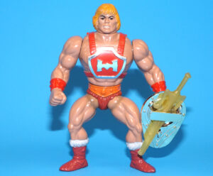 MOTU HE-MAN MASTERS OF THE UNIVERSE THUNDERPUNCH HE-MAN 100% COMPLETE TAIWAN 1985 MATTEL