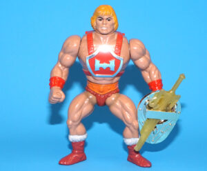 MOTU HE-MAN MASTERS OF THE UNIVERSE THUNDERPUNCH HE-MAN 100% COMPLETE TAIWAN 1985 MATTEL