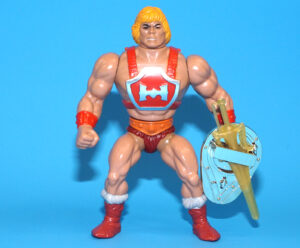 MOTU HE-MAN MASTERS OF THE UNIVERSE THUNDERPUNCH HE-MAN 100% COMPLETE TAIWAN 1985 MATTEL