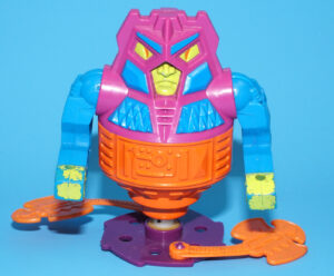 MOTU HE-MAN MASTERS OF THE UNIVERSE TWISTOID & SPINNING BASE MALAYSIA COO 1987 MATTEL