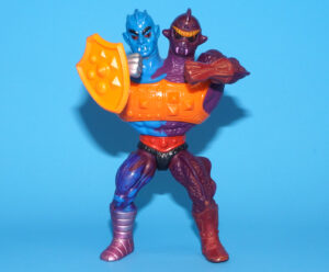 MOTU HE-MAN MASTERS OF THE UNIVERSE TWO-BAD ROUND BACK 100% COMPLETE 1985 MATTEL