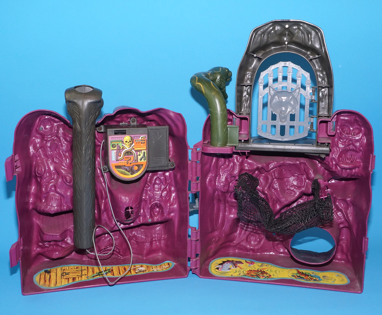 MOTU HE-MAN MASTERS OF THE UNIVERSE SNAKE MOUNTAIN 100% COMPLETE ITALY COO 1984 MATTEL WORKS! - Image 8