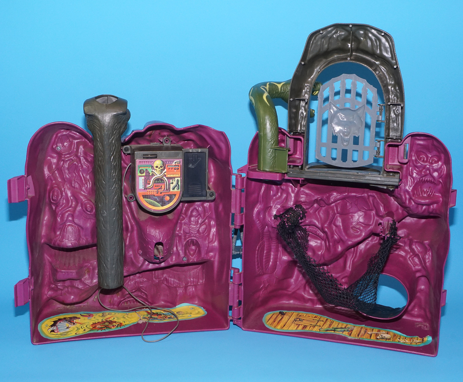 MOTU HE-MAN MASTERS OF THE UNIVERSE SNAKE MOUNTAIN 100% COMPLETE USA COO 1984 MATTEL WORKS! - Image 8